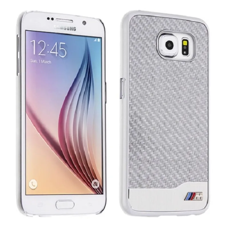 Pevné puzdro BMW Hardcase pre Samsung Galaxy S6 - strieborné