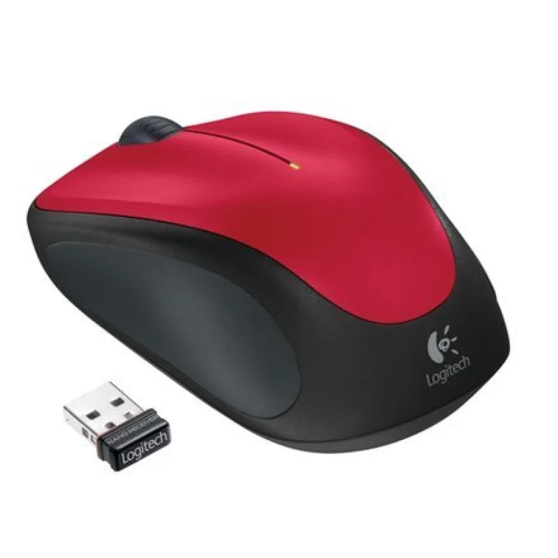 Logitech M235 - bezdrôtová myš - červená