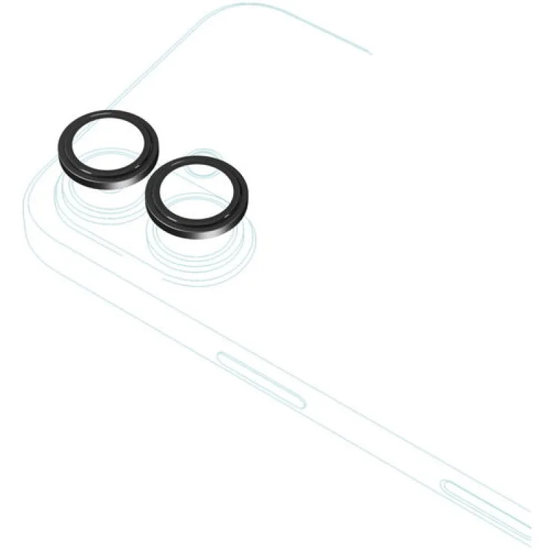 iStores by Epico Aluminium Lens Protectors Číry obraz iPhone 17 - čierna…