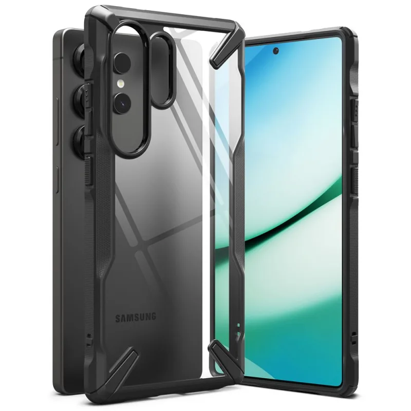 Puzdro Ringke Fusion X pre Samsung Galaxy S25 Ultra – čierne