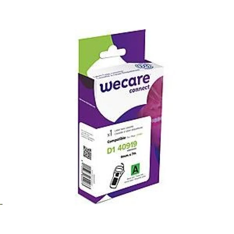 Páska WECARE ARMOR pre DYMO S0720740, čierna/ zelená, 9 mm x 7…