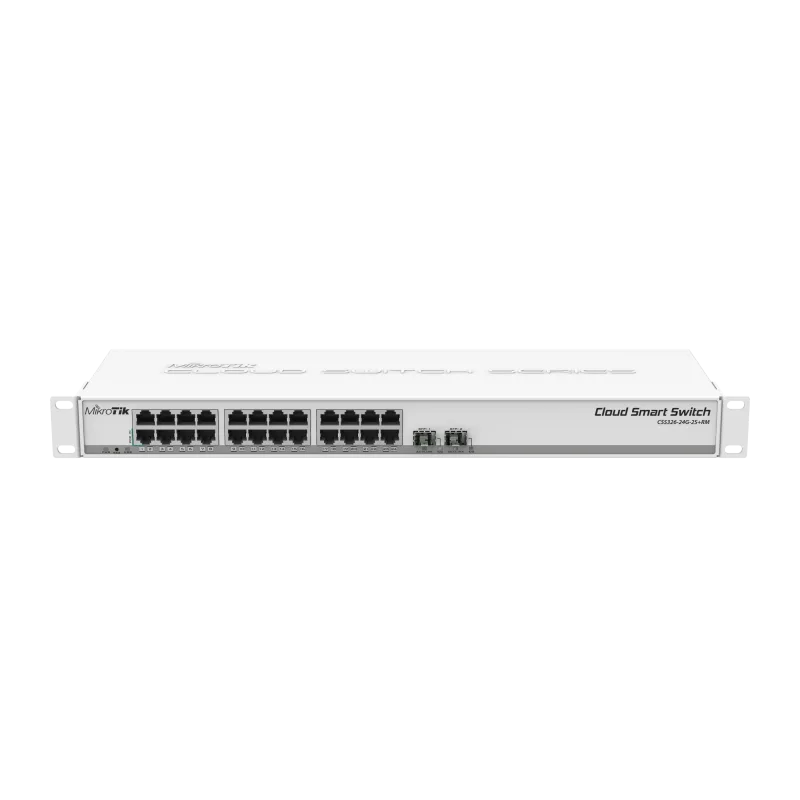 MIKROTIK RouterBOARD Cloud Smart Switch CSS326-24G-2S+RM + SwOS (24x GLAN; 2x SFP+) rack