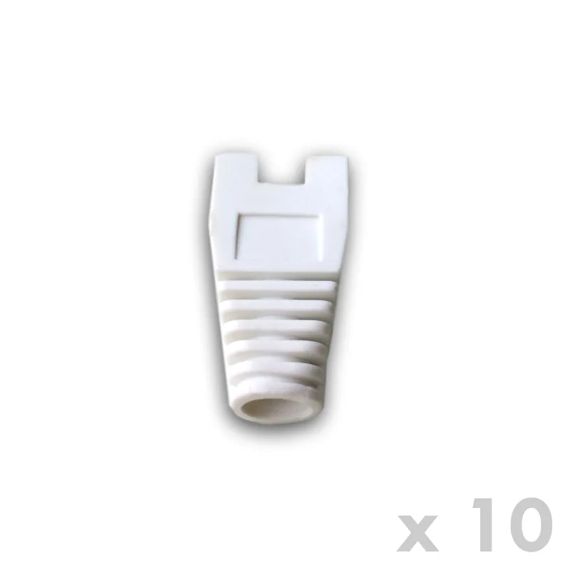 DATACOM Ochrana RJ45 s výrezom BIELA (10ks) 4341