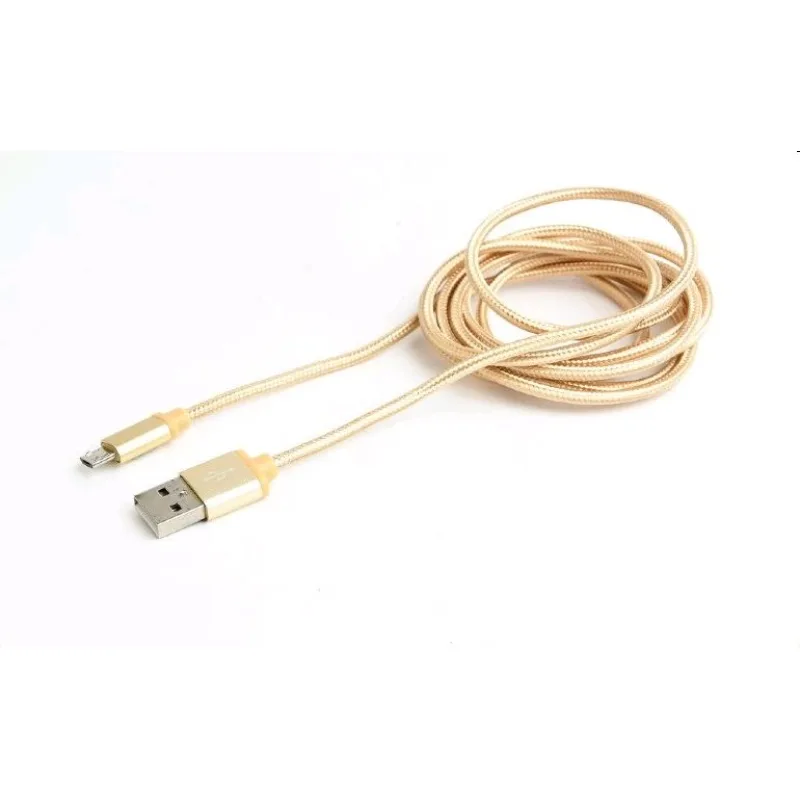 Kábel CABLEXPERT USB A Male/Micro B Male 2.0, 1,8m, opletený, zlatý,…