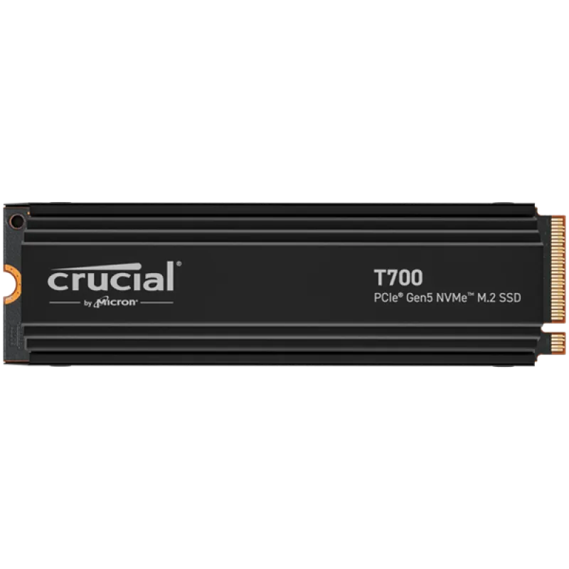 Crucial T700 4TB PCIe Gen5 NVMe M.2 SSD (r12400MB/s, w11800MB/s)…