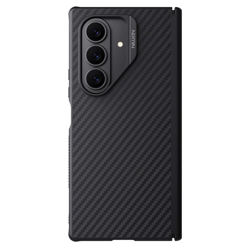 Magnetické puzdro Nillkin Synthetic Fiber Pro pre Samsung Galaxy Z Fold 7 kompatibilné s MagSafe – čierne