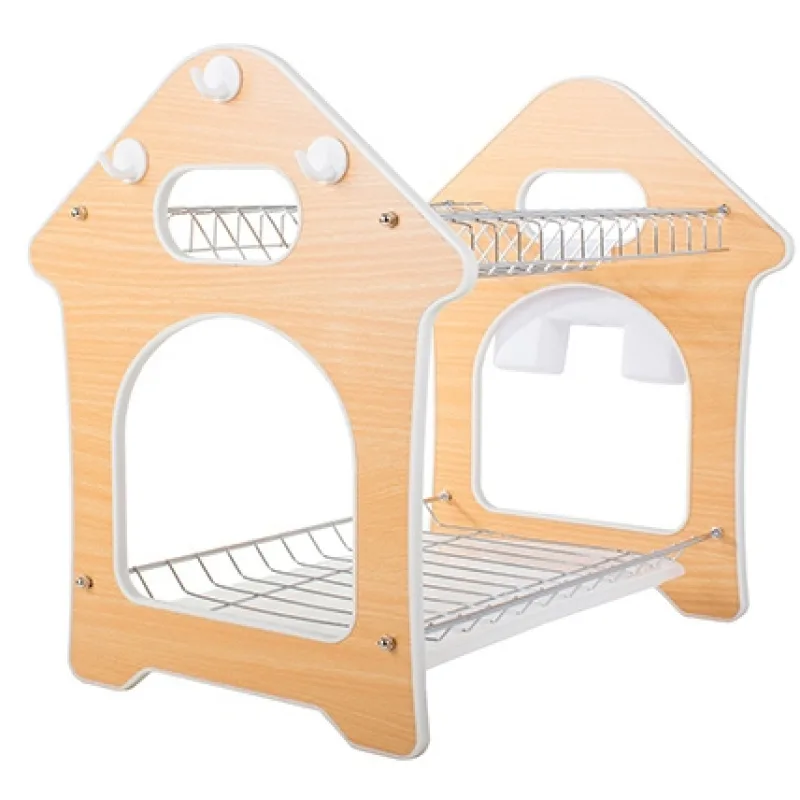 Verk Odkvapkávač dvojposchodový Domček 27x39x38cm hnedý