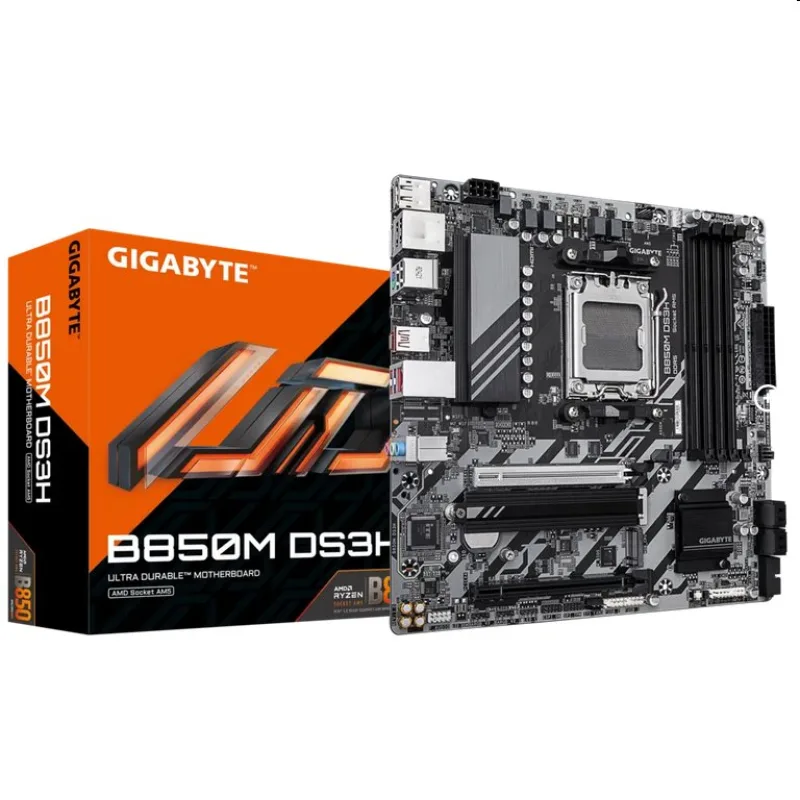 Gigabyte B850M DS3H, AMD B850, AM5, 4xDDR5, mATX