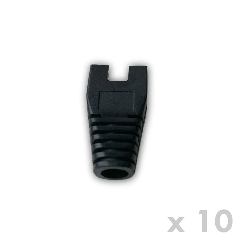 DATACOM Ochrana RJ45 s výrezom ČIERNA (10ks) 4340