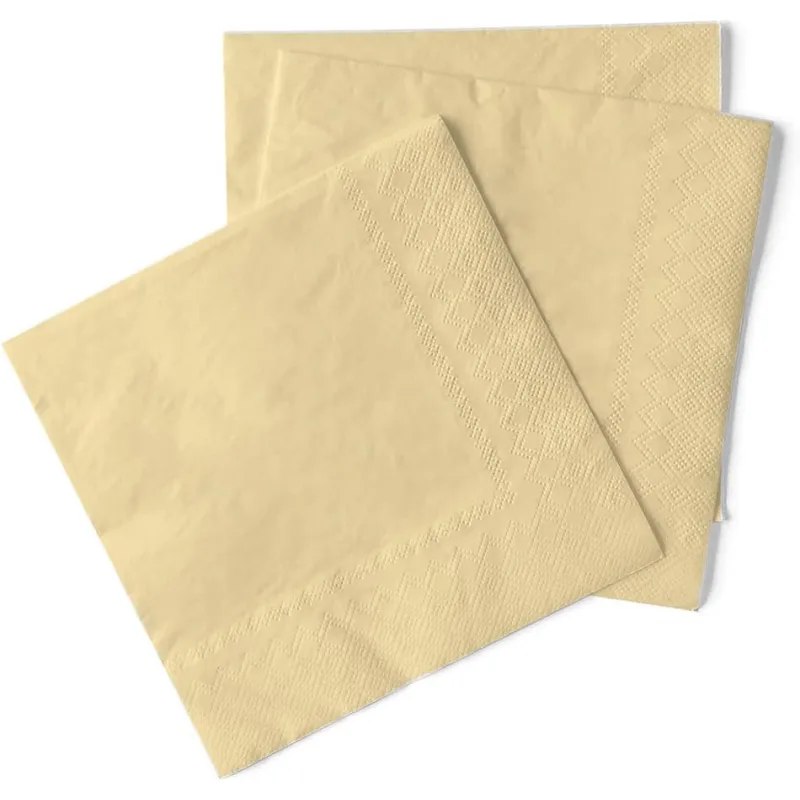 MANK 87707 obrúsky Tissue 33x33cm BASIC krémová 100ks