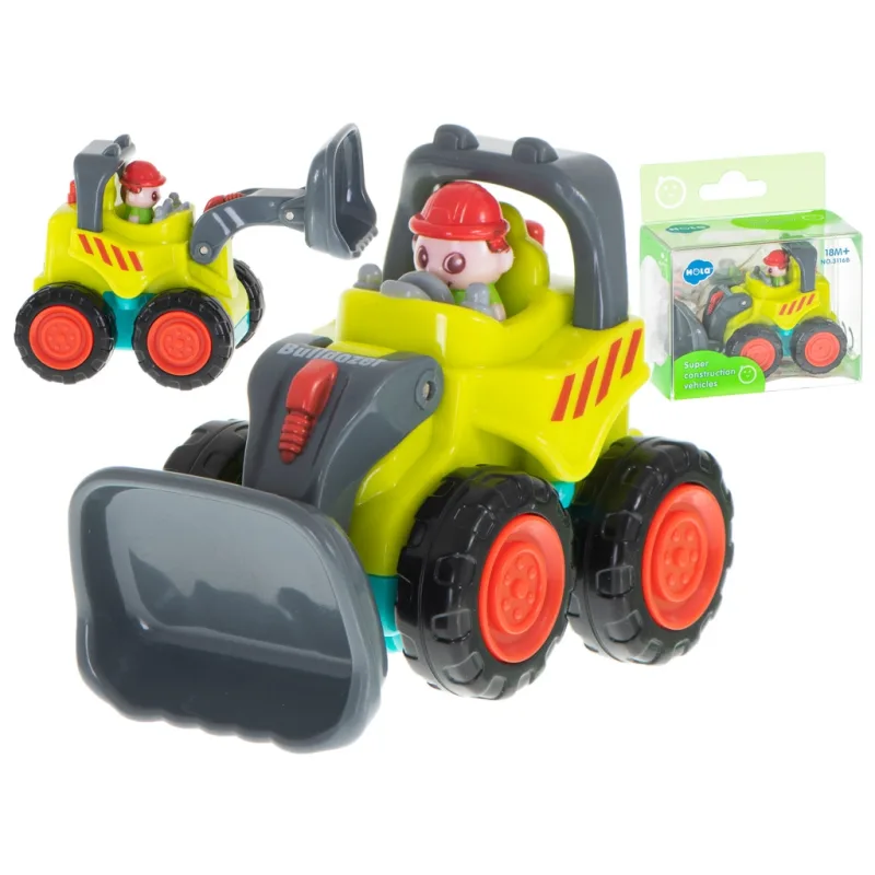 Stavebný buldozér s vodičom