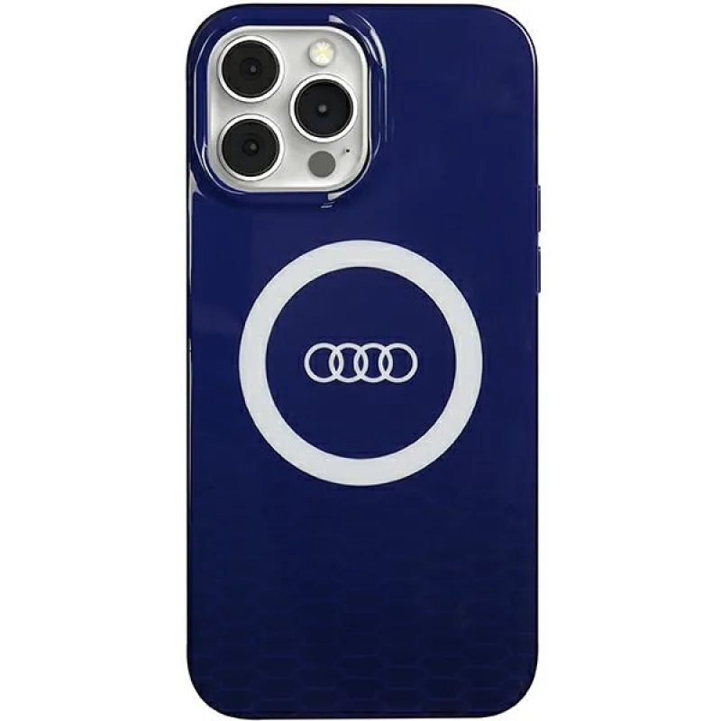 Puzdro Audi IML Big Logo MagSafe pre iPhone 13 Pro Max - modré