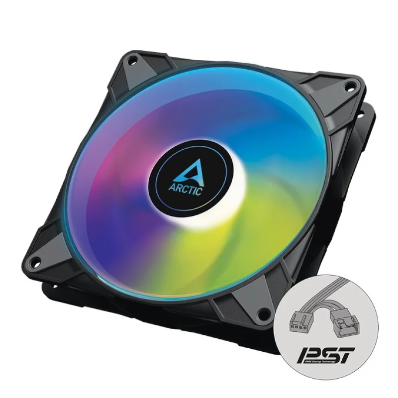 Arctic ventilátor P14 PWM PST A-RGB black
