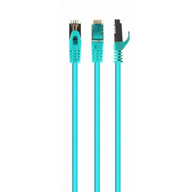 Gembird patch kábel S/FTP Cat. 6A LSZH, 20 m, zelený PP6A-LSZHCU-G-20M