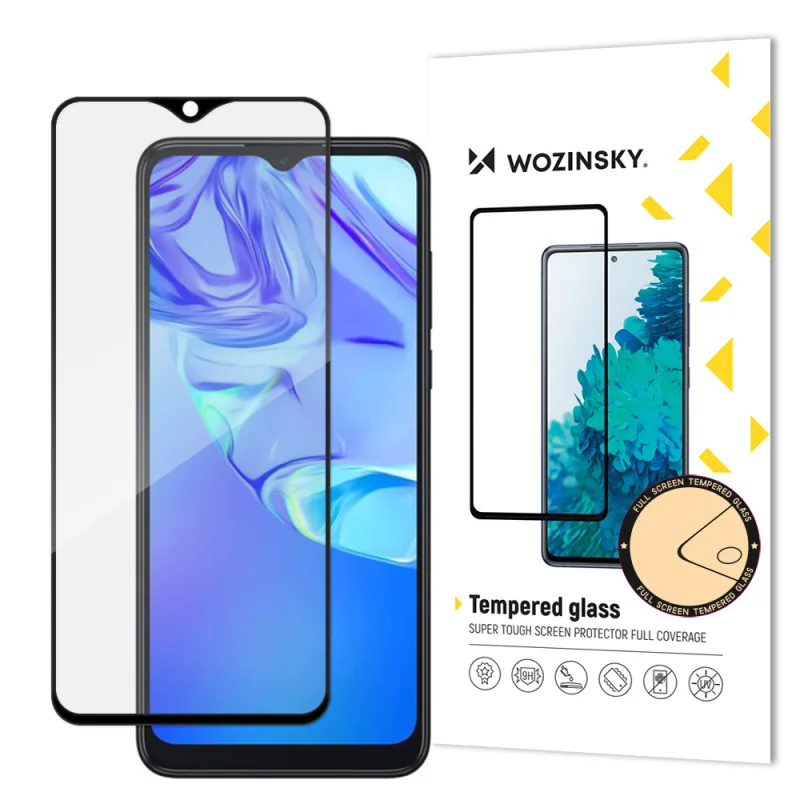 Wozinsky super odolné tvrdené sklo Full Glue na celú obrazovku s rámom Case Friendly TCL 305 black