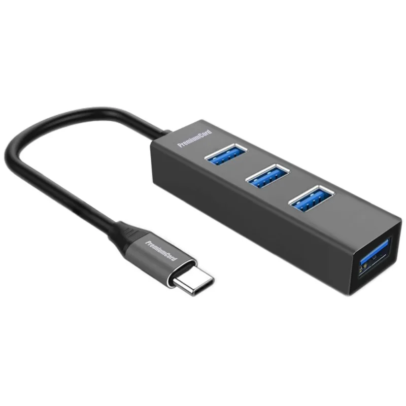 PREMIUMCORD 5G SuperSpeed USB Hub typ C na 4x USB 3.2 Gen 1 ku31hub09