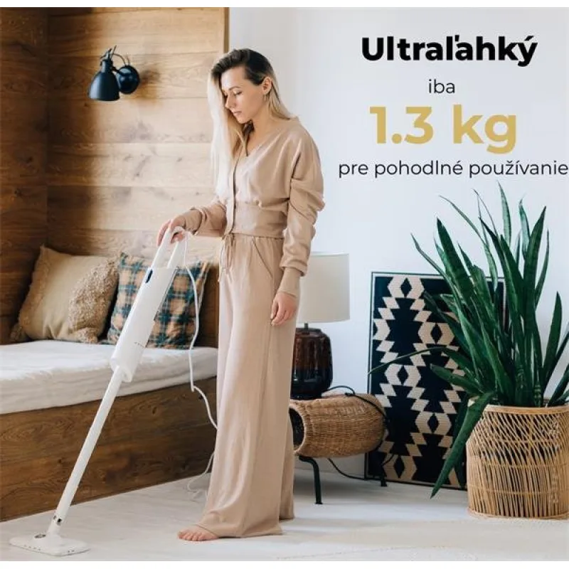 AENO Parný mop SM1 - 1200W, 110°C, 3bary, 380ml, 5m, Aroma olejček…