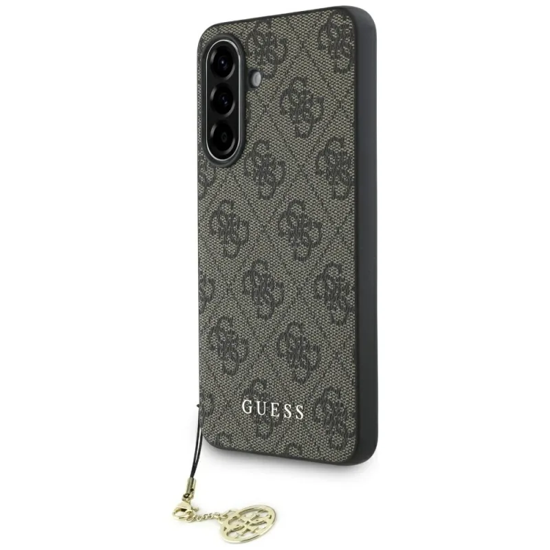 Puzdro Guess 4G Charms Collection pre Samsung Galaxy A56 - hnedé