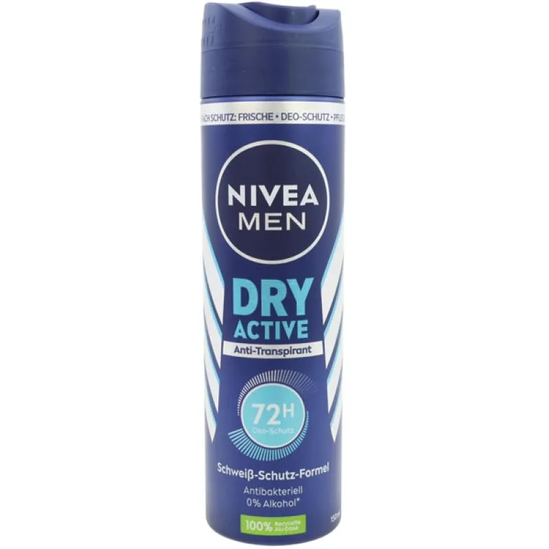 Nivea Dry Active pánsky deospray 150ml