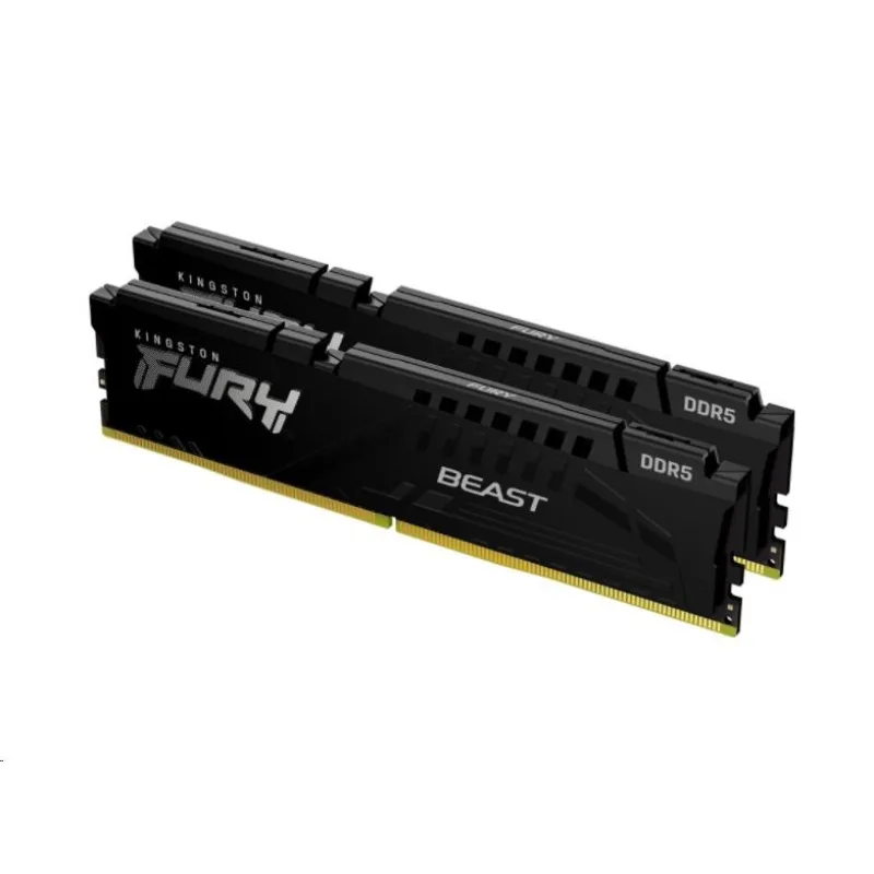 KINGSTON DIMM DDR5 32GB (Kit of 2) 5200MT/ s CL40 FURY Beast Černá…