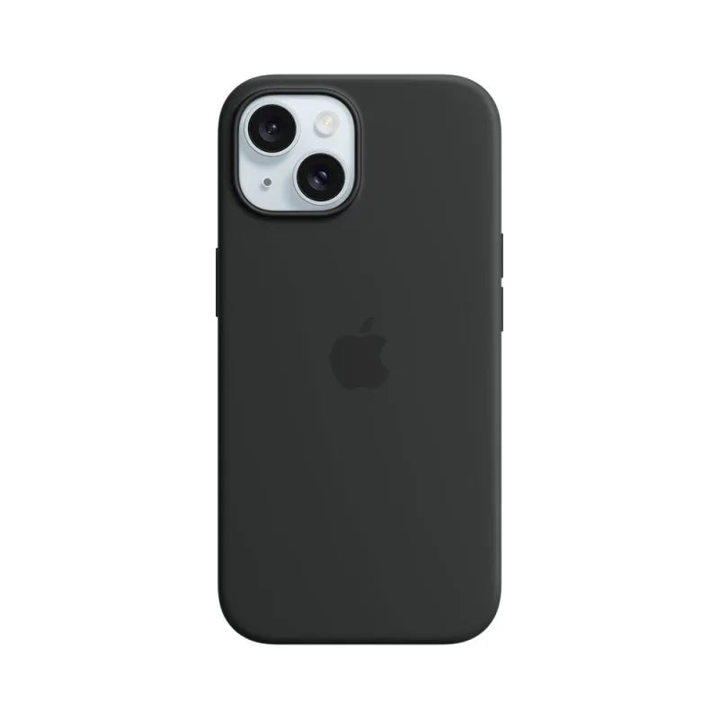 iPhone 15 Silicone Case with MagSafe - Black