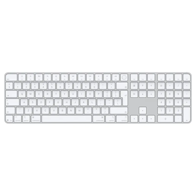 Apple Magic Keyboard s Touch ID a Numerickou klávesnicou - INT English - biele klávesy