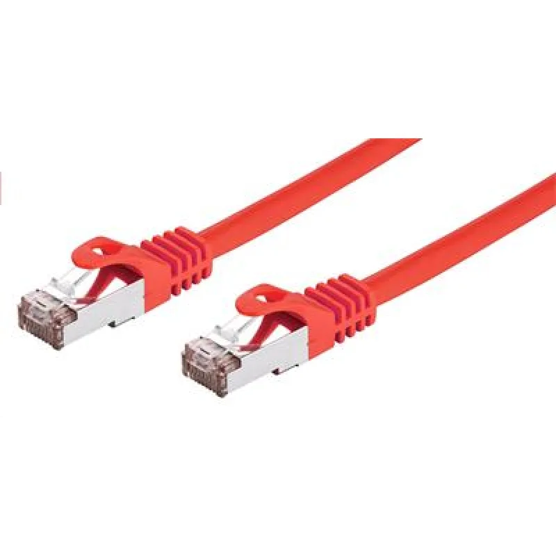 Kábel C-TECH patchcord Cat6, FTP, červený, 2m CB-PP6F-2R