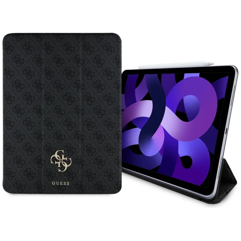 Guess GUFC13RM24PS4SGK iPad Air 13" 2024 čierne/čierne magnetické 4G veľké logo