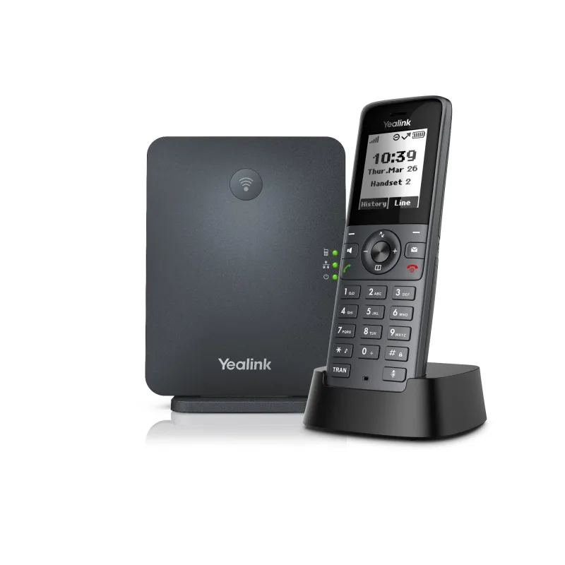 Yealink W71P DECT základová stanica a rúčka, 1, 8" čiernobiely disp., až…