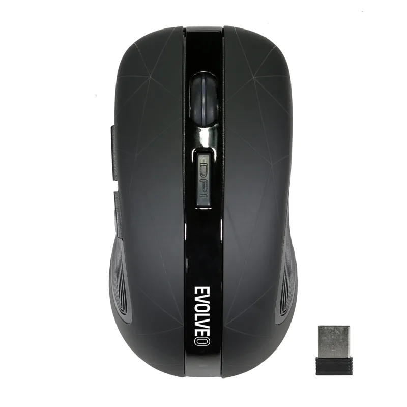 EVOLVEO WM430/ Herná/ Optická/ 1 600 DPI/ Bezdrôtová USB/ Čierna WM430