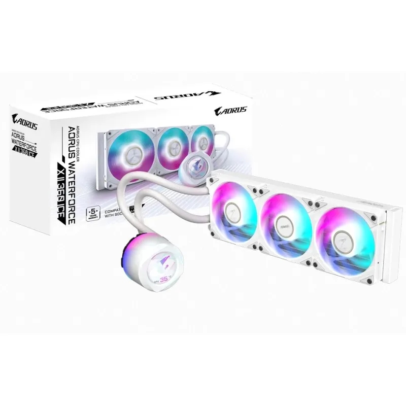 Gigabyte AORUS AIO liquid cooler CPU WATERFORCE X II 360 ICE