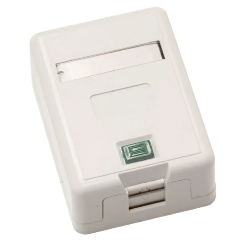 LEXI Zásuvka Basic UTP 1 port, Cat6 na om. biela ZLB1+KSL6UTP