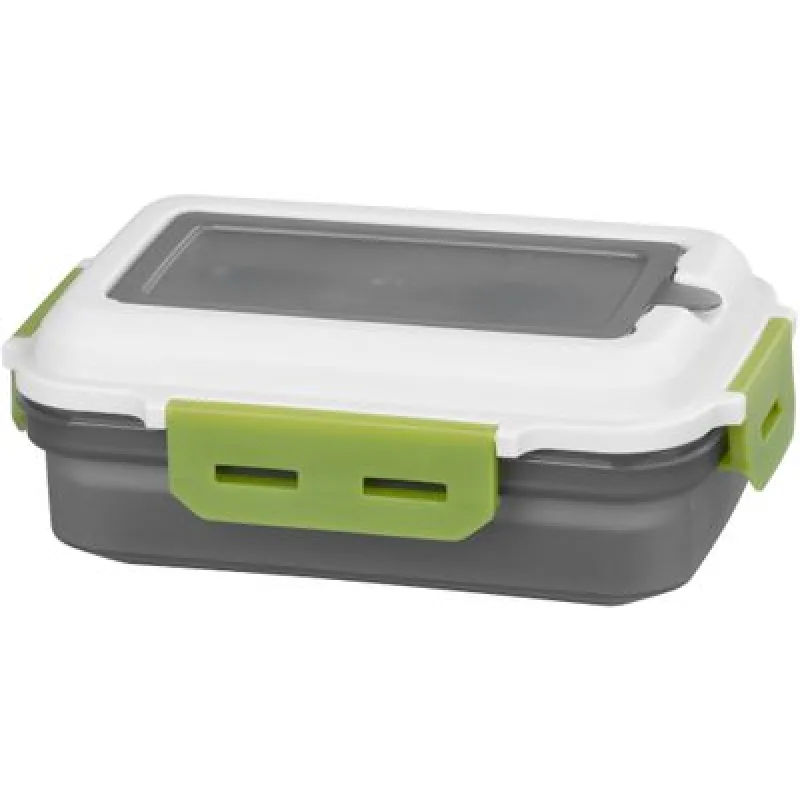 Obedár MagicHome, hranatý, s vidličkou/lyžicou, 1200 ml, 23x15x8,8 cm