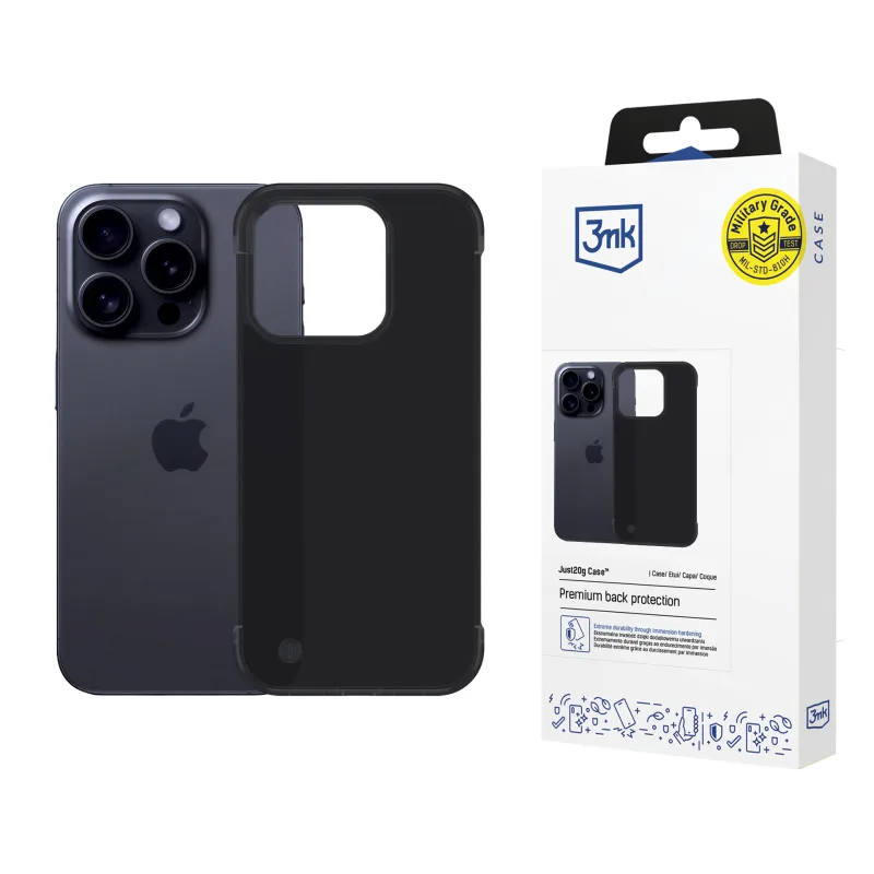 3mk ochranný kryt Just20g Matt Case pro Apple iPhone 16 5903108609920