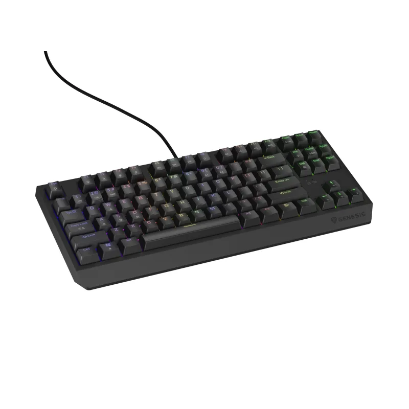 Genesis herná klávesnica THOR 230/ TKL/ RGB/ Outemu Brown/ Drôtová USB/…