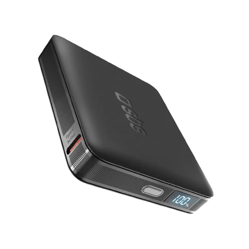 SBS HD 10W 5000mAh USB-C power banka s LCD displejom - čierna