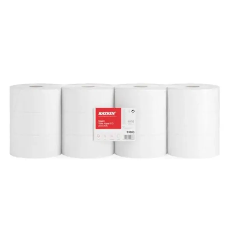 Katrin toaletný papier jumbo S 100 m super biely 2-vrstvový 93663 (bal. 12ks)