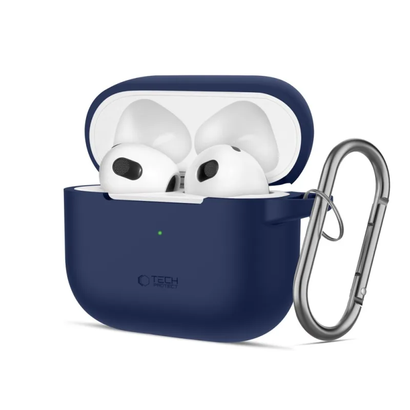 Silikónové háčikové puzdro Tech-Protect pre Apple AirPods 3 – modré