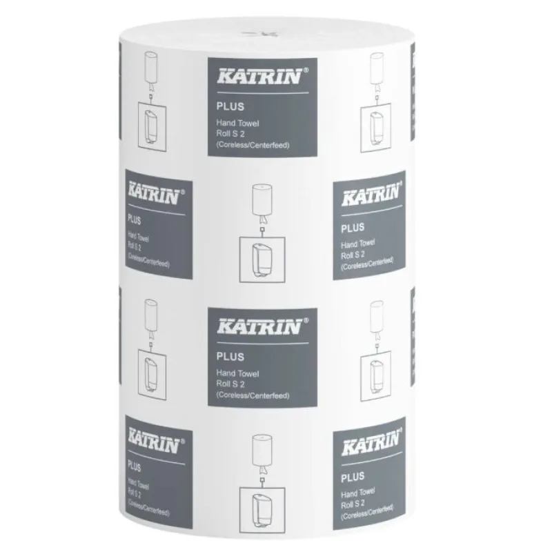 Katrin Plus S 2 papierové utierky v kotúči 60 m, 2-vrstvové