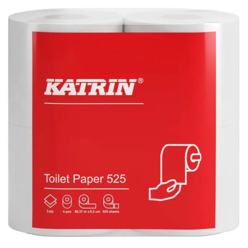Katrin toaletný papier 4ks 525 útržkov 2-vrstvový 97395