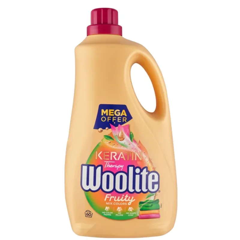 Woolite Keratin Colour Fruity tekutý prací prostriedok na farebnú bielizeň 3,6l 60PD