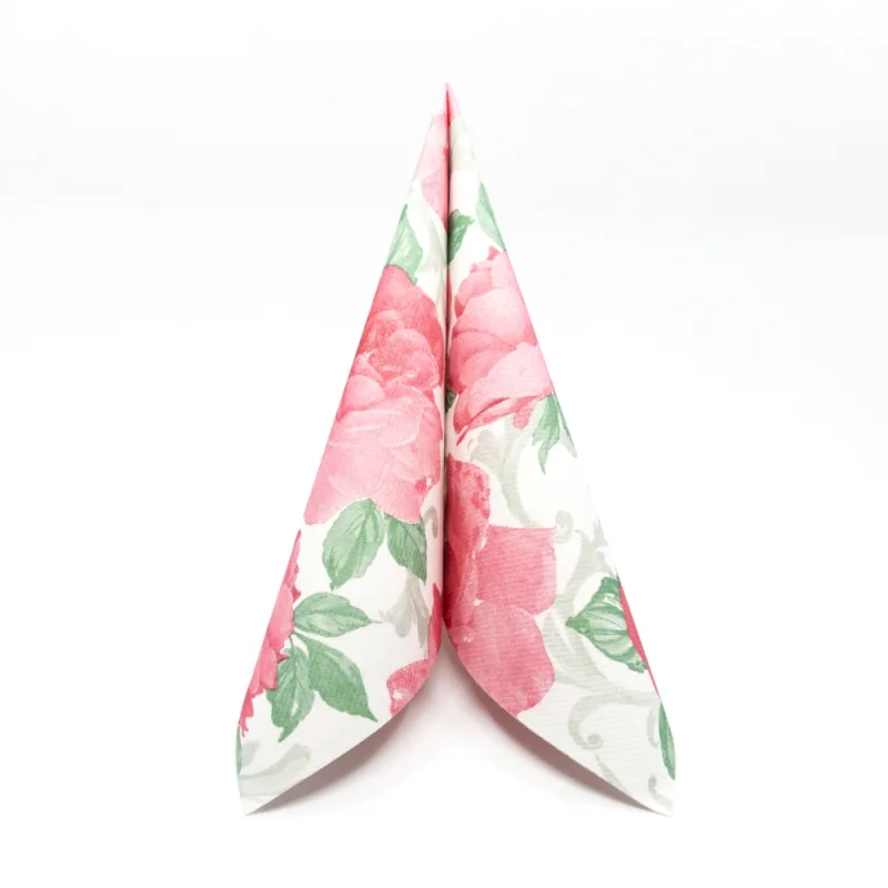 MANK 88377 obrúsky Airlaid Dinner 40x40cm Rosalie bordová 50ks