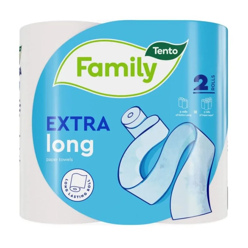 Tento Extra Long 2 rolky, 2 vrstvové, 2x110 útržkov