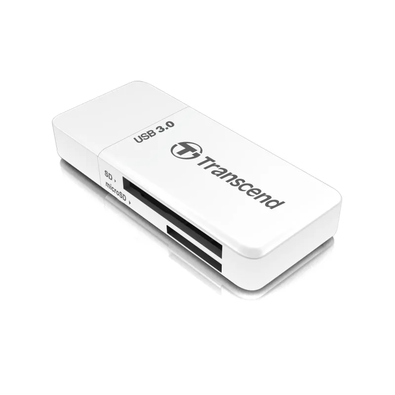 Čítačka kariet TRANSCEND F5, USB 3.0, biela TS-RDF5W