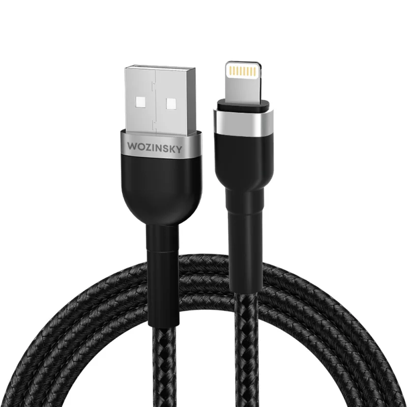 Wozinsky WNBAL1 USB-A / Lightning 2,4A kábel 1 m - čierny