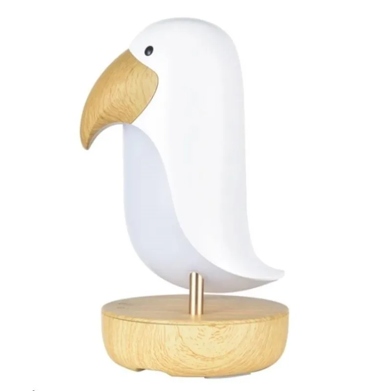 Rabbit & Friends Lampička ptáček s reproduktorem | Bílá 14118/BIL