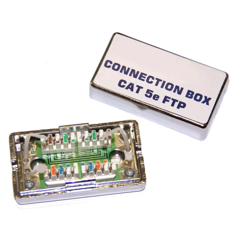 Prepojovacia spojka Cat5e STP - zárezová SPBOXC5EFTP