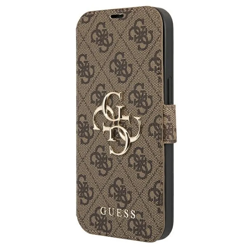 Guess GUBKP13L4GMGBR iPhone 13 Pro / 13 6,1" hnedá/hnedá kniha 4G Big Metal Logo
