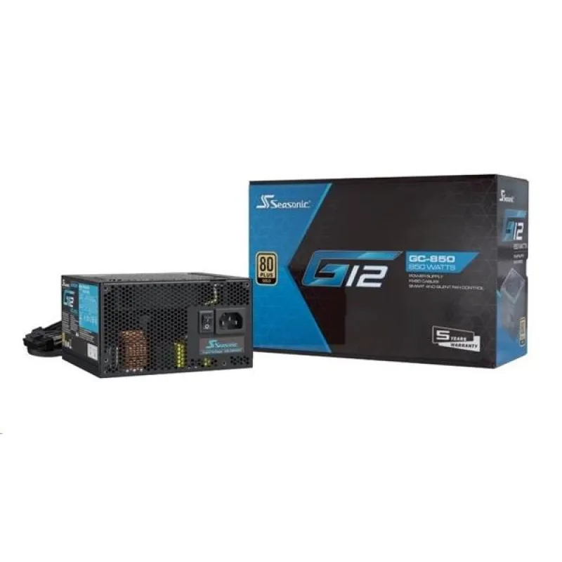 Zdroj 850W, Seasonic G12 GC-850 (v1.5) GOLD retail SSP-850RT2