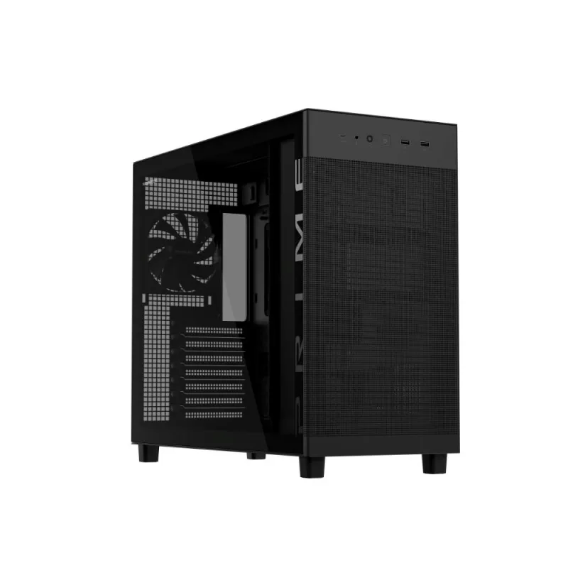 ASUS case PRIME AP303 TG BLACK, ATX, průhledná bočnice,1x120mm, černá…
